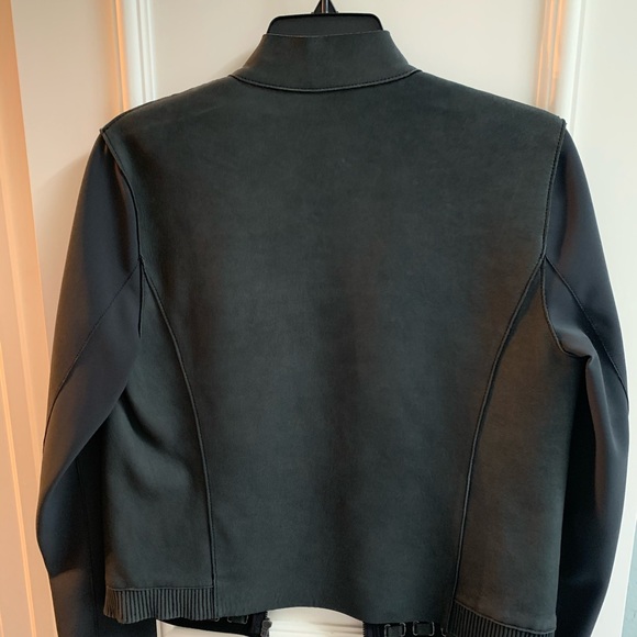 Elie Tahari Lamb Leather Jacket - Picture 2 of 5